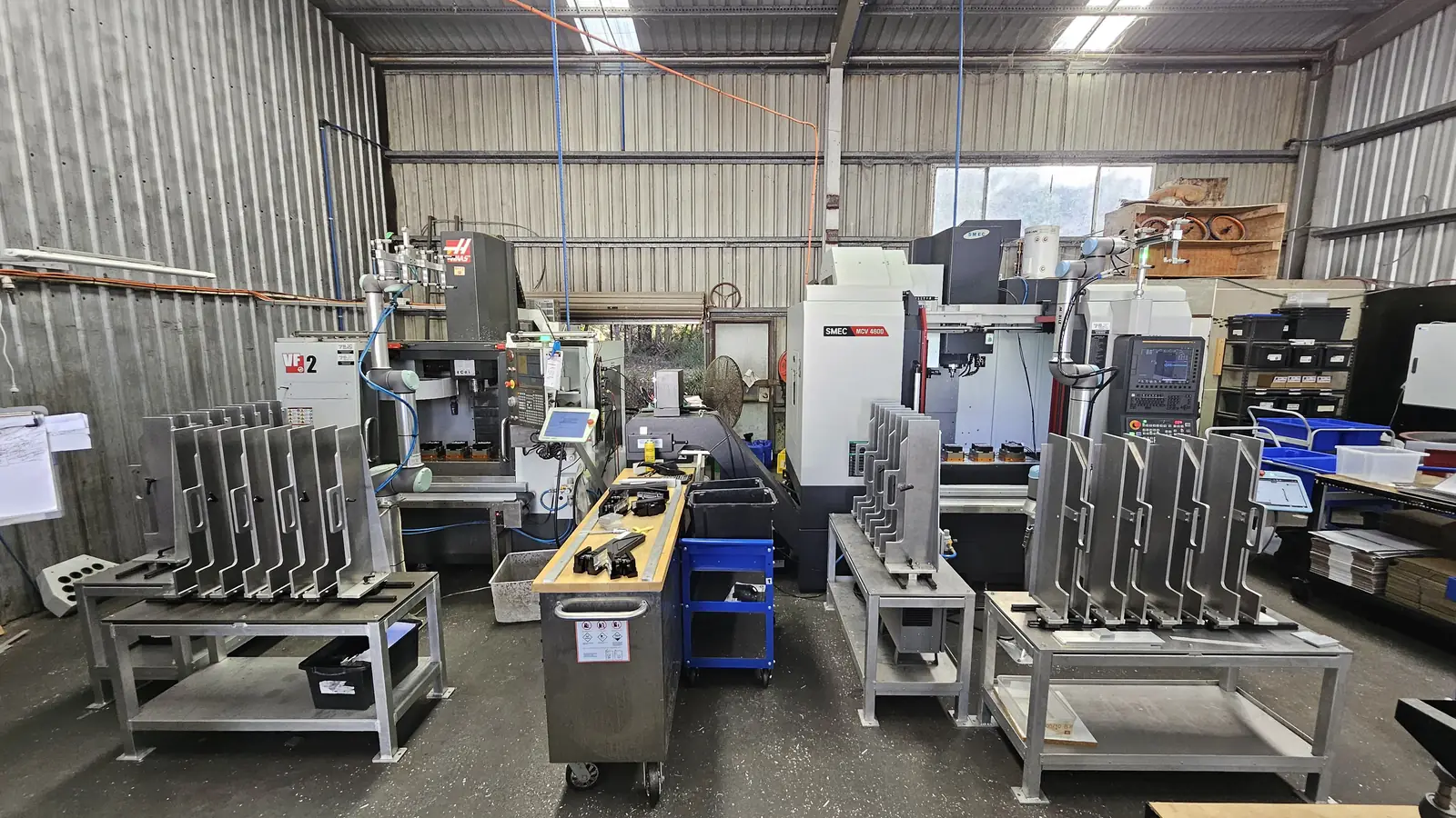 Precision CNC machine shop floor