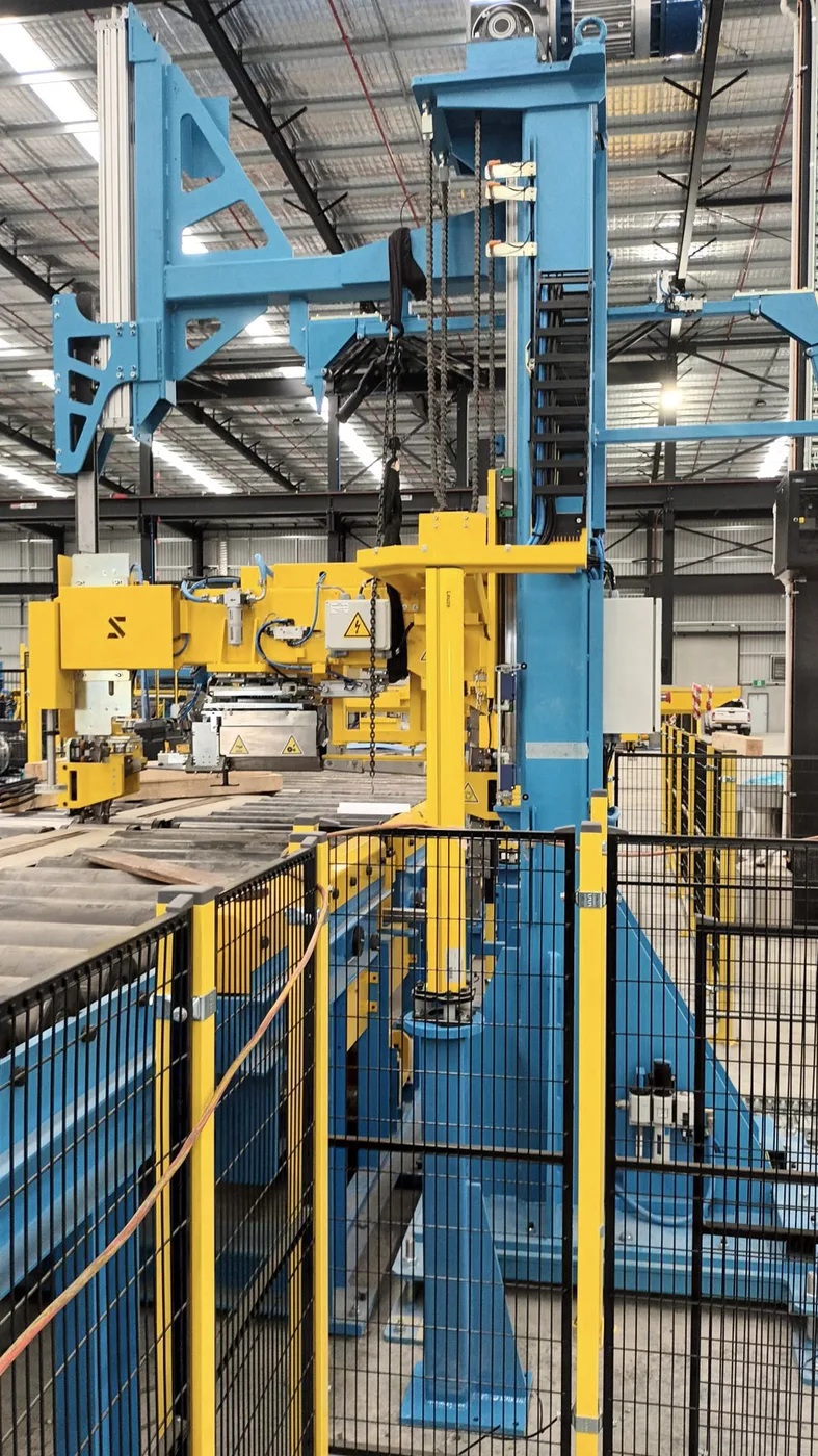 Perimeter guarding around an industrial gantry system