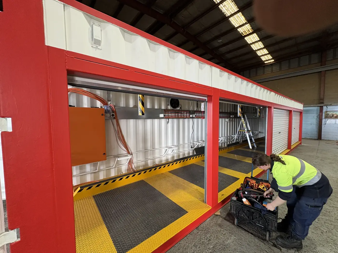 Industrial production line installation