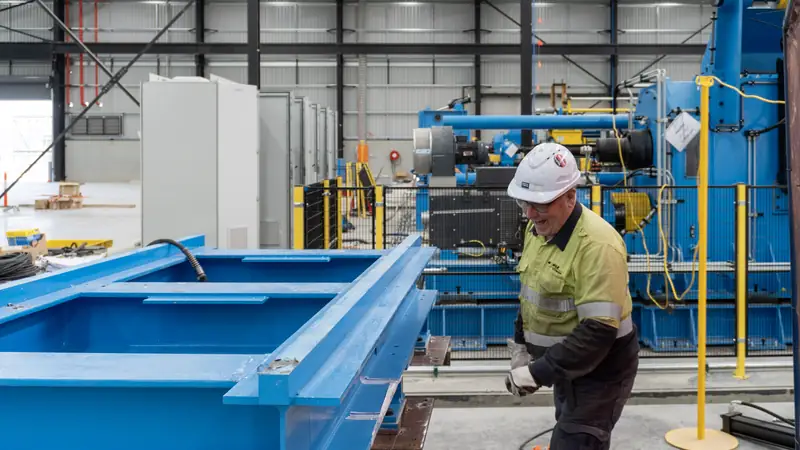 Mechanical fitter working on a production line
