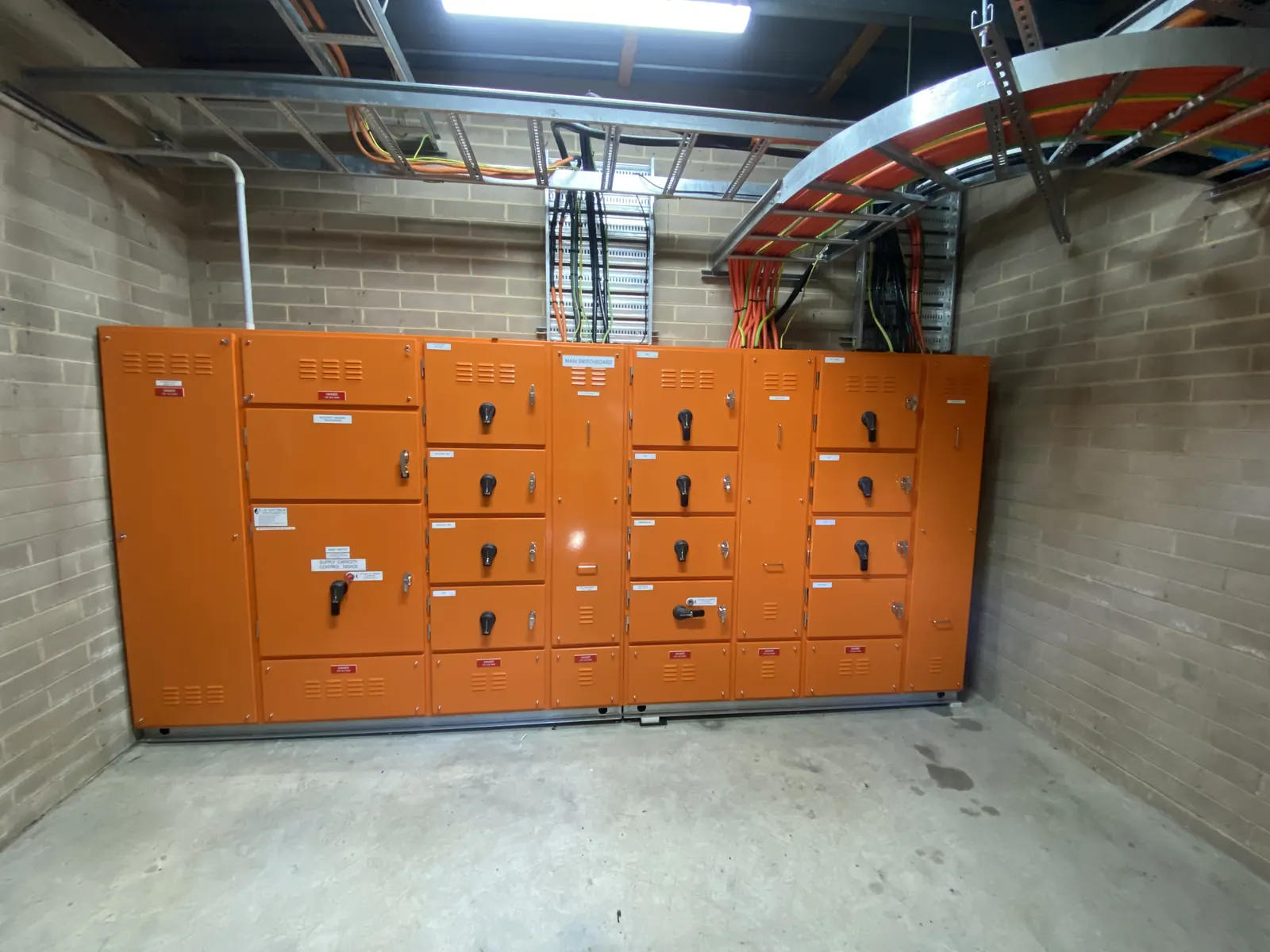 Industrial switchboard installation