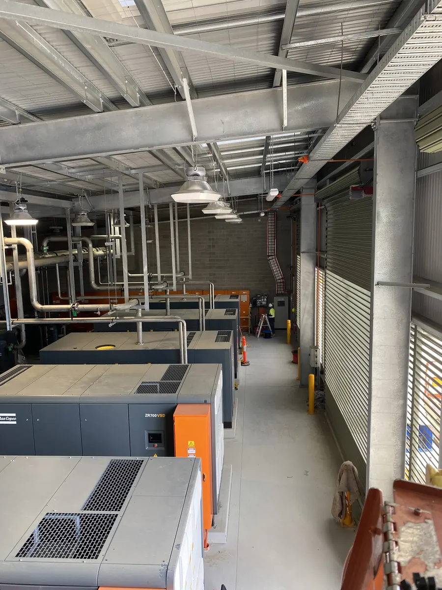 Industrial switchroom equipment in a process facility