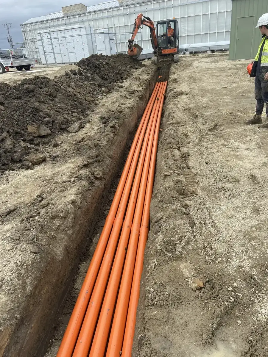 Underground conduit and cable installation works